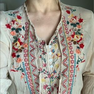Johnny Was tunic blouse